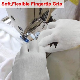 JM-FUHAND - Guantes de acolchado para costura de movimiento última intervensión, guantes diseñados para acolchar, manualidades, coser (mediano 1 par)