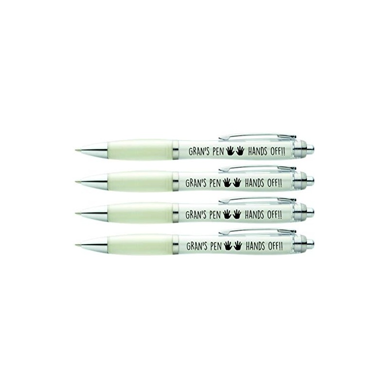 Gran's Pen Hands Off ® 4 x Printed PENS for