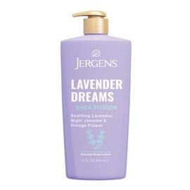 Jergens Lavender Dreams Shea Fusion, Loción Corporal Perfumada Para la Piel Seca, Loción Corporal Humectante con Manteca de Karité y Vitamina E, 414ml
