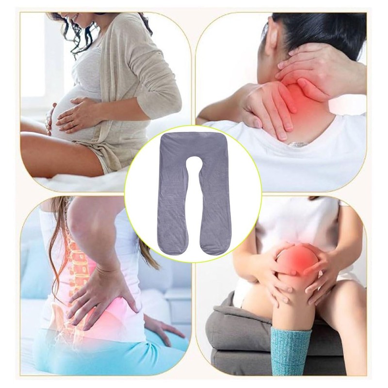 LNGJIN U-shaped pillowcase for pregnancy pillow, 140 x 80 cm,