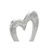 10th Anniversary Rustic Metal Heart Decoration – Free Standing Aluminium