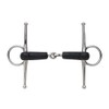 Shires Weichgummi-Knebel-Trensen, einfach gebrochen, BLKRUB, 12,7 cm