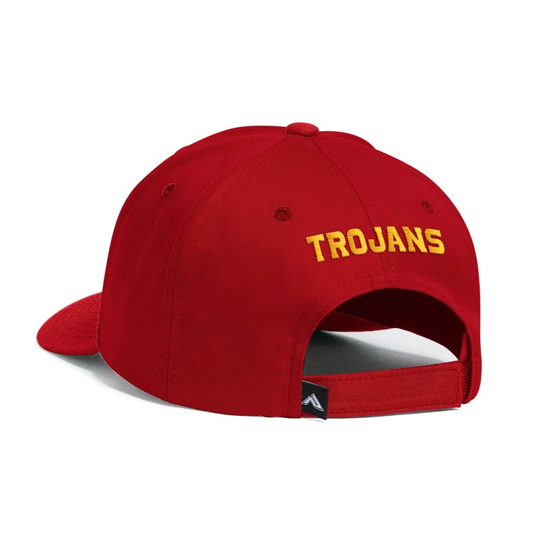 Pacific Headwear Standard USC Trojans Cotton-Poly Hook-and-Loop Adjustable Cap, Multi