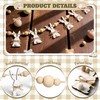 6.5ft Cute Easter Bunny Garland with Wood Beads, Farmhouse Easter