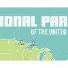 Best Maps Ever US National Parks Checklist Map 11x14 Print