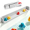 Bathtub Splash Guard with Strong Suction Cups, Silicone Splash Guard