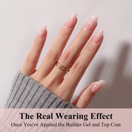 Soft Gel Nail Tips Ombre Nails Short Coffin Gel X Tips 150Pcs Pre-applied Tip Primer Gel X Nail Tips False Nails Press ons, Pink White Gradient Press on Nails Medium Short Coffin Fake Nails Extensions