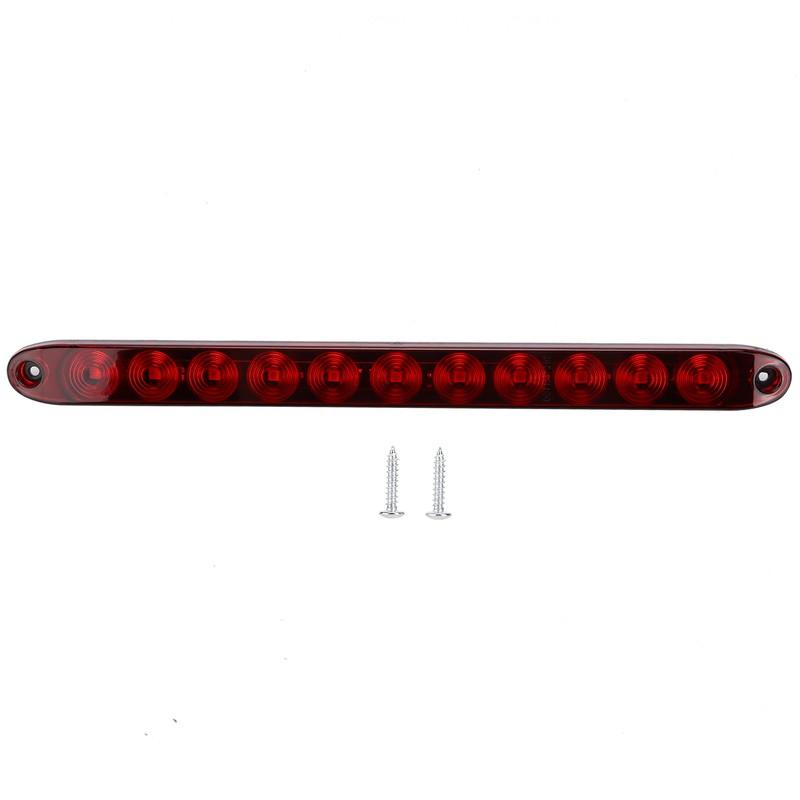 12V 11 LED Brake Turn Tail Light Red Polycarbonate Lens