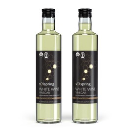 Dr. Mercola Solspring White Wine Vinegar - Biodynamic Organic Vinegar - Crafted from Roditis & Savatiano Grapes - Unfiltered & Glass Bottled - Certified USDA Organic - 16.9 Fl. Oz. (33 Servings)