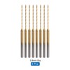 uxcell 8Pcs 0.8mm Mini Twist Drill Bit, Micro Engraving Drill