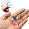 200 Pcs Paper Clips, 28 MM/1.1" Coloured Paperclips Metal Paper