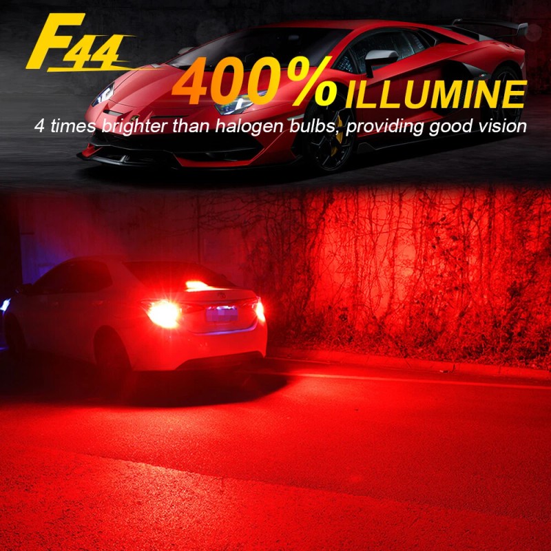 BMTxms 4x 3157 Red LED Strobe Flash Brake Tail Light