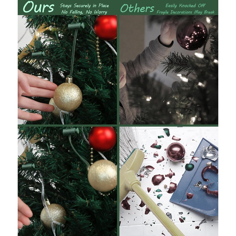 Exakior Christmas Ornament Hooks – Essential Christmas Tree Decorating Hangers