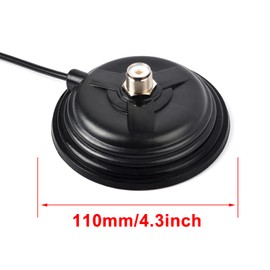 YNISBT Heavy-Duty SO239 Magnetic Antenna Mount Base W/5M(16.4ft) Low Loss RG58 Cable PL259 Connector for Anytone BTECH Icom Car Truck Mobile Radios