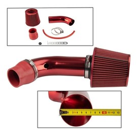 KAC 3" Cold Air Intake System w/Filter for Corolla 98-19 L4 1.8L,Rogue 08-19 L4 2.5L,Traverse 09-19 V6 3.6L,Elantr-a 98-19 L4 1.8L High Sealing Flow Air Intake Replacement Red