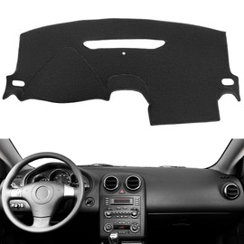Dash Cover Mat Custom Fit for Pontiac G6 with Light Sensor Dashboard Pad Cap Carpet Protector K265 (Black)