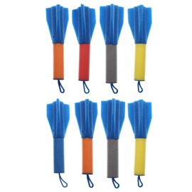 Toyvian Slingshot Finger Rockets for Children, 8-Piece Rocket Launcher Toy, Foam Finger Rockets for Boys, Girls, Summer Outdoor Activities, Party Gifts