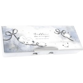 Q-LiA 93282 Pen Case, Coolier Sheer Drop Soft Pencil Case, Ribon Ena