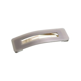 VINGTAINE H7772-GY- Hair Clip, Square Shape, Nuance, Dull Color, Patchin Clip, Design, Hair Accessories, Adult Casual, Simple