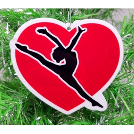 Gymnastics Heart Ornament