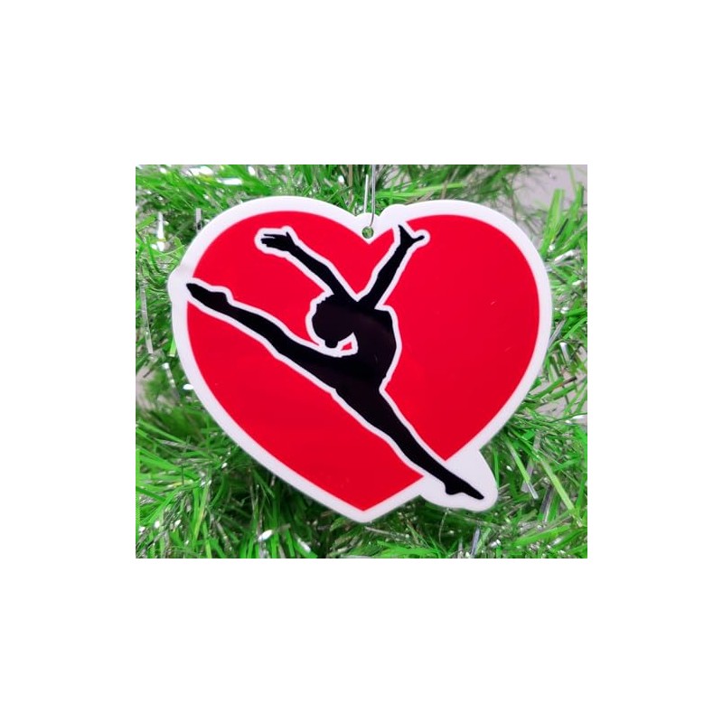 Gymnastics Heart Ornament