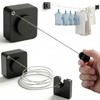 15.7 Ft Retractable Clothesline Indoor/Outdoor – Stainless Steel Retractable Clothes