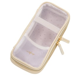 Raymei Fujii NSF1221W Nofesu Round Mesh Vanilla White Pen Case