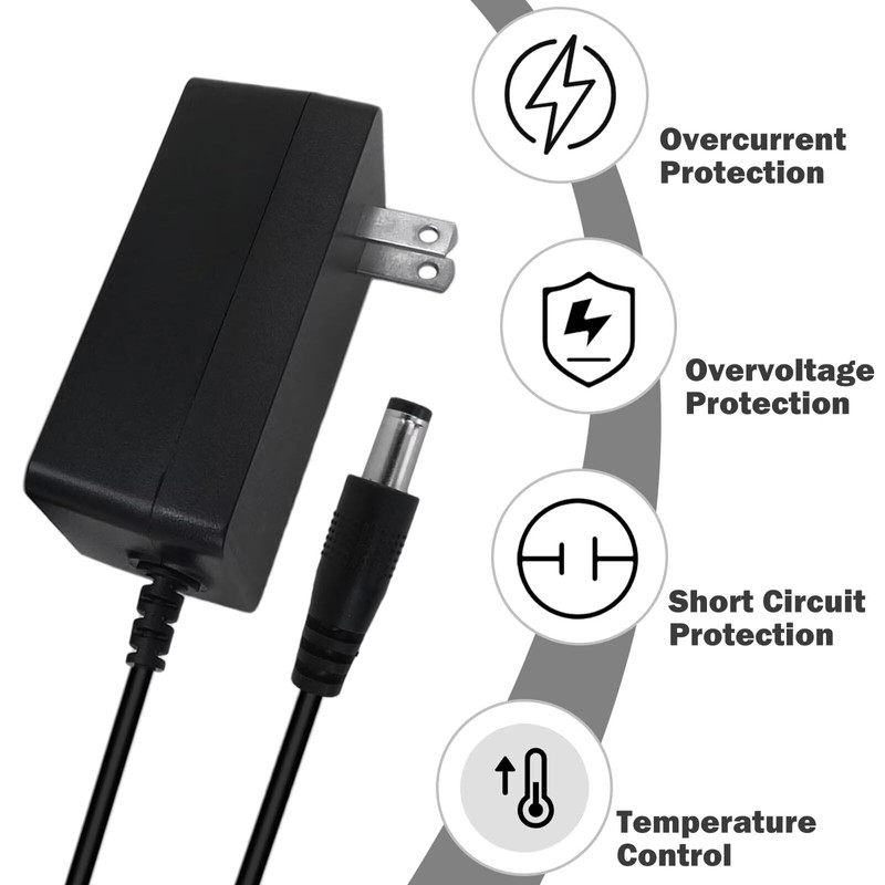 Black AC Adapter Charging Replacement Accessories Compatible for Valve Index