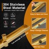 EBYTE EBYTE 24-Inch Brushed Gold Linear Shower Drain, 304 Stainless