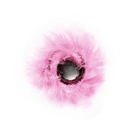 tenghong2021 Colorful Feather Snap Bracelet Soft Feather Slap Bracelets for Women Party Cuffs Slap Bangle Wristbands Party Decoration Accessory-Pink