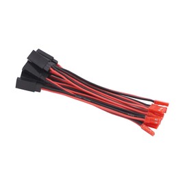 OliYin 10pcs JST Male to JR Futaba Female Servo Connector Plug Adapter Cable 20awg 10cm Silicone Wire for RC Lipo Battery