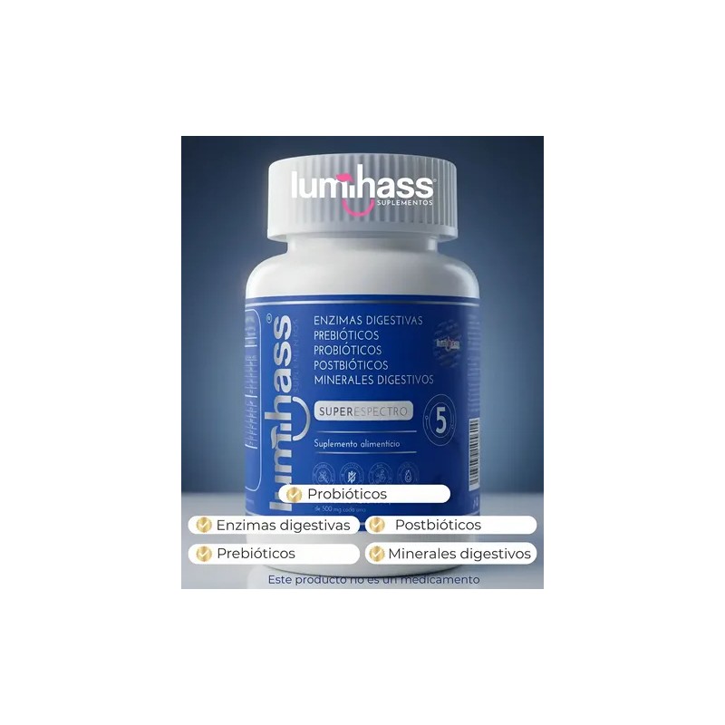 Probióticos Enzimas Digestivas Pre-postbioticos Y Minerales Digest 5 En 1