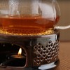 Teapot Warmer Tea Coffee Warmer Base Ceramic Heater with Spoon