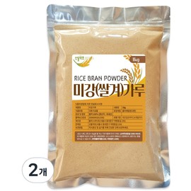 Sandeul Herb Domestic Rice Bran Powder (Rice Bran Flour), 1kg, 2 Pack