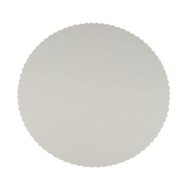 Papstar 81195, 10 cake plates, pure, round, diameter 30 centimeter, white with jagged rim
