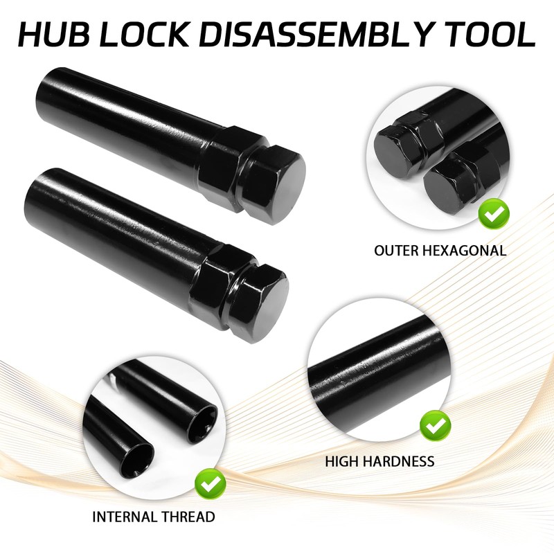 SamWinGear 7 Spline Lug Nut Socket Spline Lug Nut Key,