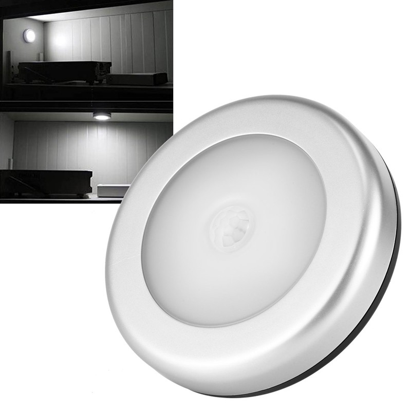 3Pcs Mini Body Induction Lamp Motion Infrared Sensor LED Night