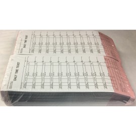 A Plus Mechanic's Daily Time Ticket AP-1508T-AB, 250 Quantity (V8)
