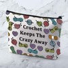 Generic Crochet Lover Gift Crochet Keeps The Crazy Away Makeup