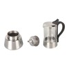 Stovetop Espresso Maker,Coffee Moka Pot,Crystal Glass Top Stainless Steel Stovetop