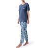 Wrangler Women's Short Sleeve Graphic Tee and Printed Pants Pajama