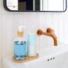 Mouthwash Dispenser with Cup Holder, Plastic Mouth Wash Pump Bottle