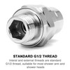 Gasea Shower Head Adapter, 360° Universal Rotating Shower Head Ball