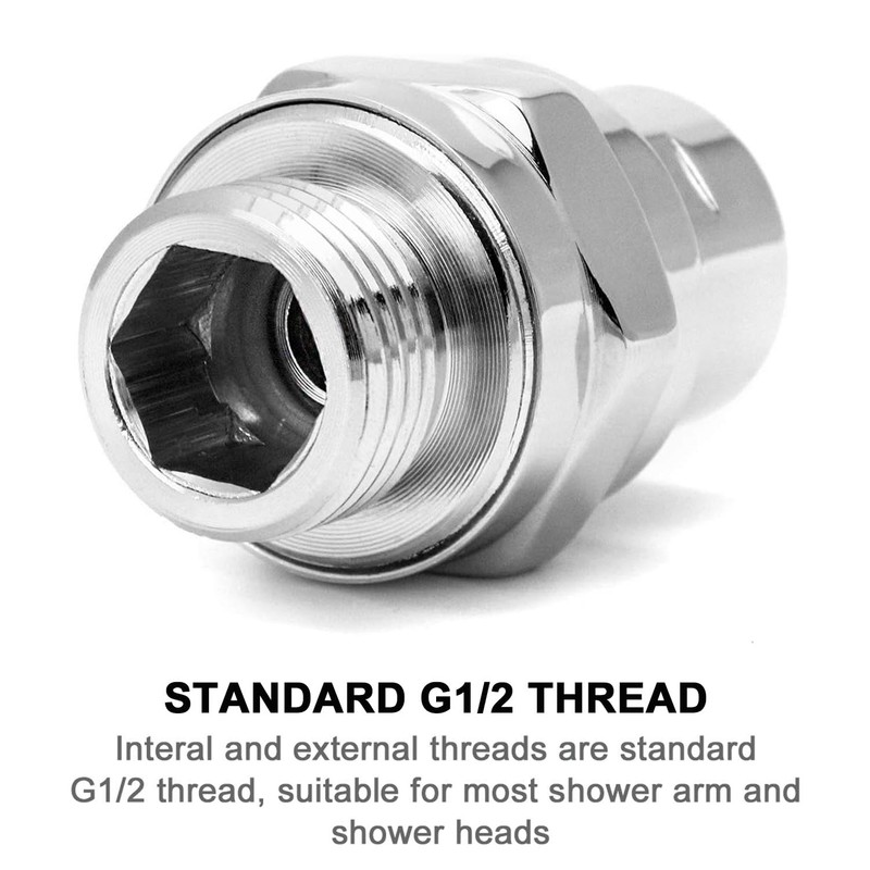 Gasea Shower Head Adapter, 360° Universal Rotating Shower Head Ball
