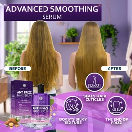 BELLISSO Anti Frizz Hair Serum for Frizzy and Damaged Hair - Humidity Treatment Control - Styling and Smoothing Products for Women and Men - 8.45 Fl Oz