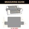 PrinceDeco Loveseat Covers for 2 Cushion Couch Waterproof Sofa Covers