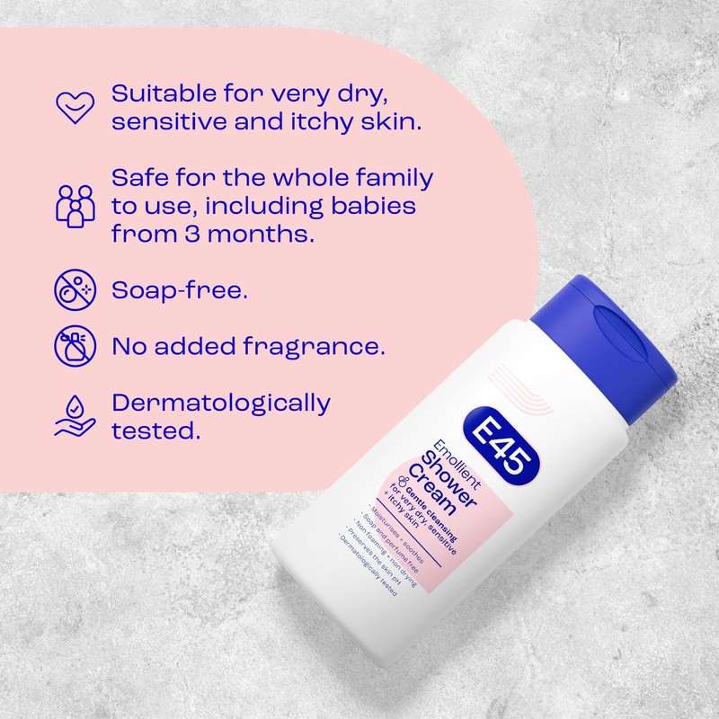 E45 E45 Shower Cream for Dry, Sensitive, and Itchy Skin