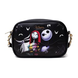Wondapop Designer Series Nightmare Before Christmas Jack & Sally & Zero Crossbody/Shoulder Bag