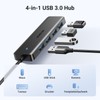 UGREEN 4-Port USB 3.0 Hub USB Splitter 5Gbps USB Multiple