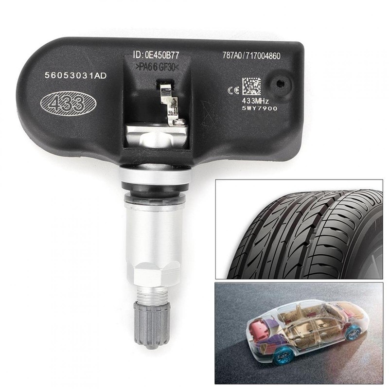 Fydun TPMS Sensor, 4 Pieces Tyre Pressure Monitoring Sensor Replace